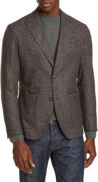 ELEVENTY Slim Fit Check Wool Blend Sport Coat at Nordstrom Rack