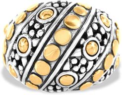 JOHN HARDY Jaisalmer Silver & 18k Gold Dome Ring - Size 7 at Nordstrom Rack