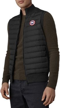 Hybridge Knit Quilted Down Vest