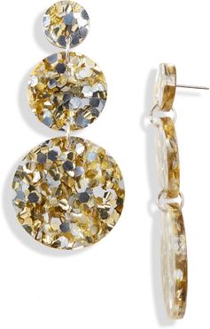 Reese Glitter Acrylic Drop Earrings