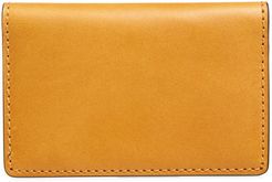 Italo Leather Folding Card Case - Brown