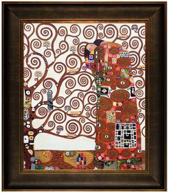 Overstock Art The Embrace - Framed Oil Reproduction of an Original Painting by Gustav Klimt at Nordstrom Rack