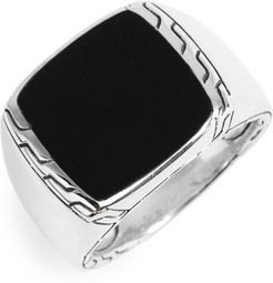 Classic Chain Signet Ring