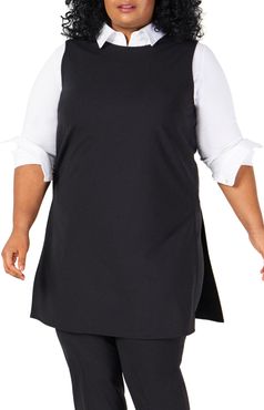 Plus Size Women's Pari Passu Combo Stretch Virgin Wool Tunic