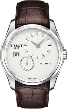 Tissot Men's Couturier Automatic Leather Strap Watch, 39mm at Nordstrom Rack