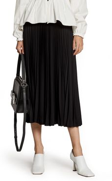 White Label Pleated Midi Skirt