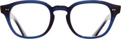 51mm Oval Blue Light Blocking Glasses - Classic Navy Blue/ Blue Light