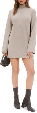 Turtleneck Long Sleeve Minidress