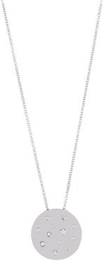 EF Collection 14K White Gold CZ Disc Pendant Necklace at Nordstrom Rack