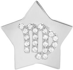 Framed Diamond Zodiac Sign Star Earring