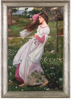 Overstock Art Windflowers, 1902 Framed Oil Reproduction of an Original Painting by John William Waterhouse at Nordstrom Rack