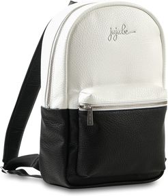Infant Ju-Ju-Be Ever Collection Mini Faux Leather Diaper Backpack - Black
