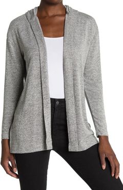 Joan Vass Hooded Drop Shoulder Cardigan at Nordstrom Rack