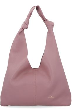 Borsa a spalla in pelle con pochette