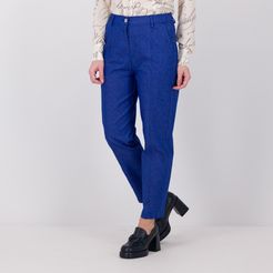 Pantaloni balloon in jeans con pinces