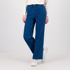 Jeans ampio con elastico in vita