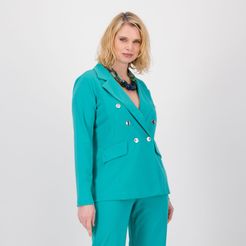 Blazer doppiopetto in tessuto jersey crêpe