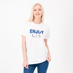T-shirt in jersey 100% cotone con stampa