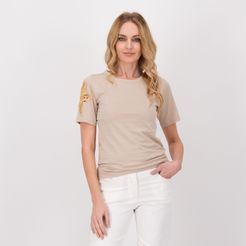 T-shirt in jersey di cotone stretch