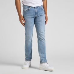 Jeans slim con gamba dritta e vita media