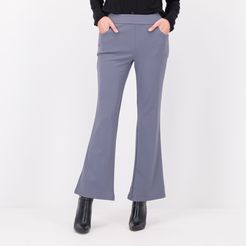 Pantaloni bootcut in crêpe stretch anche Petite