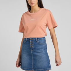 T-shirt girocollo in cotone relaxed fit