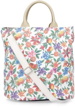 Borsa a mano in pelle patchwork con tracolla removibile