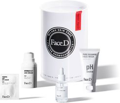 Skincare kit idratante: booster, crema, detergente viso