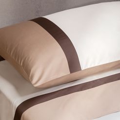 Trio Completo letto matrimoniale in raso di cotone 300 TC