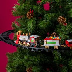 Treno natalizio animato per albero