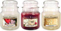 Set 3 giare medie con candele fragranze invernali