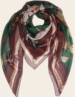 Guess, Donna, Foulard Iris Stampa Floreale, Rosso floreale, T/U 