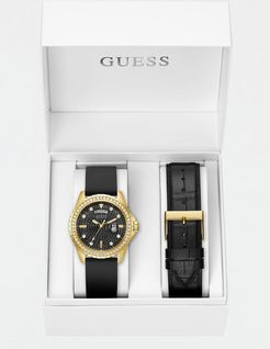 Guess, Donna, Set Orologio Con Custodia, Nero, T/U 