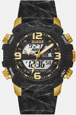 Guess, Uomo, Orologio Digitale Silicone, oro, T/U 