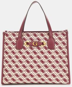 Guess, Donna, Shopper Izzy 4G Logo, Rosso multi, T/U 