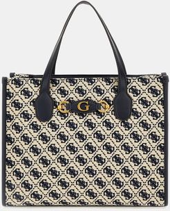 Guess, Donna, Shopper Izzy 4G Logo, Blu multi, T/U 