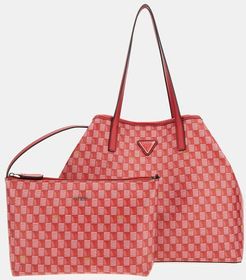 Guess, Donna, Tote Vikky Stampa Geometrica, Rosso, T/U 