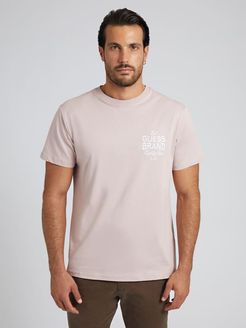 Guess, Uomo, T-Shirt Con Patch Frontale E Posteriore, Rosa, XL 