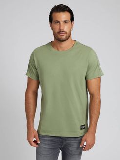 Guess, Uomo, T-Shirt Con Fascia Logata, Verde, S 