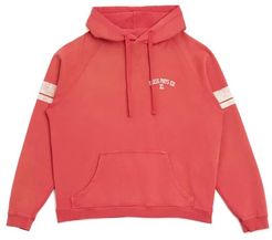 Guess, Uomo, Felpa Con Cappuccio Varsity, Rosso, XXL 