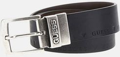 Guess, Uomo, Cintura Reversibile In Vera Pelle, Nero, S 