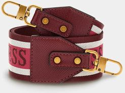 Guess, Donna, Tracolla Guess Webbing Strap, Bordeaux, T/U 