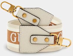 Guess, Donna, Tracolla Guess Webbing Strap, Beige, T/U 
