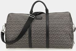 Guess, Uomo, Borsa Weekender Ederlo Bambina Cube Logo, Grigio multi, T/U 