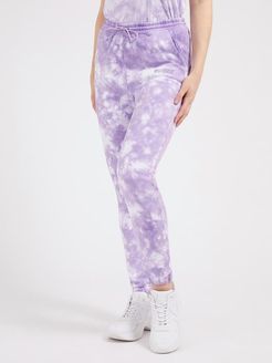 Guess, Donna, Pantalone Jogger Tie-Dye, Viola multi, Uomo 