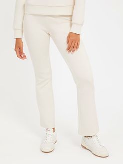 Guess, Donna, Pantaloni Svasati Scuba, Bianco, XL 