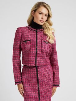 Guess, Donna, Giacca Tweed, rosa multi, L 