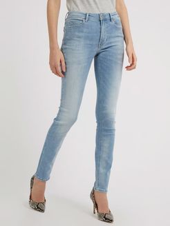 Guess, Donna, Jeans Vestibilità Skinny, Blu, 34 