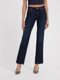 Guess, Donna, Jeans Straight, blu, 25 