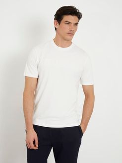 Guess, Uomo, T-Shirt Logo Frontale, bianco, XXL 